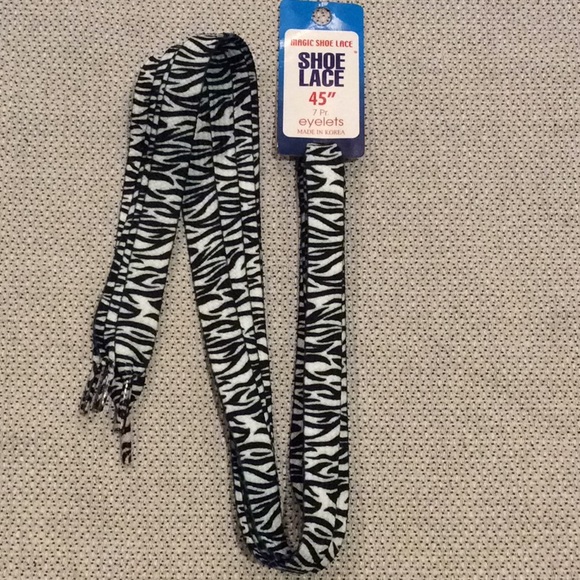 Magic Shoe Laces, Zebra print - Picture 3 of 3